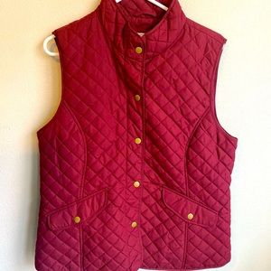 Maroon Puffer Vest